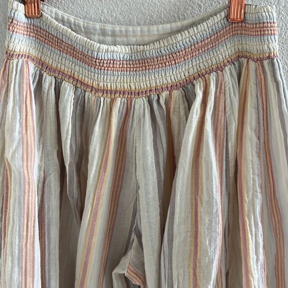 Free People Blaire Pull On Stripe Wide Leg Pant Flowy Boho Pants XS - Picture 9 of 10